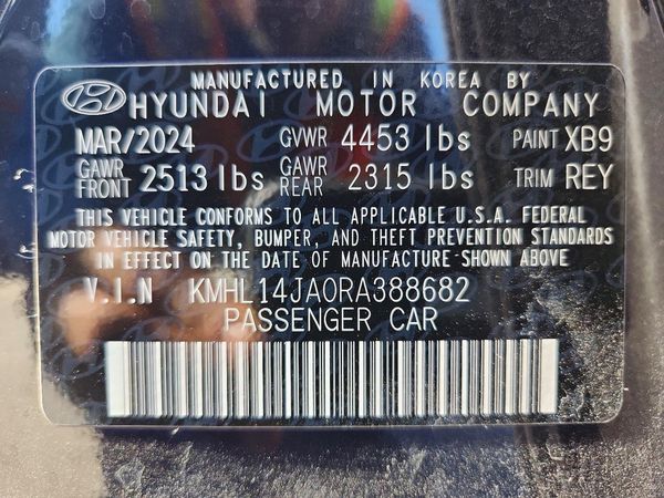 2024 HYUNDAI SONATA SEL w/ Convenience Pkg