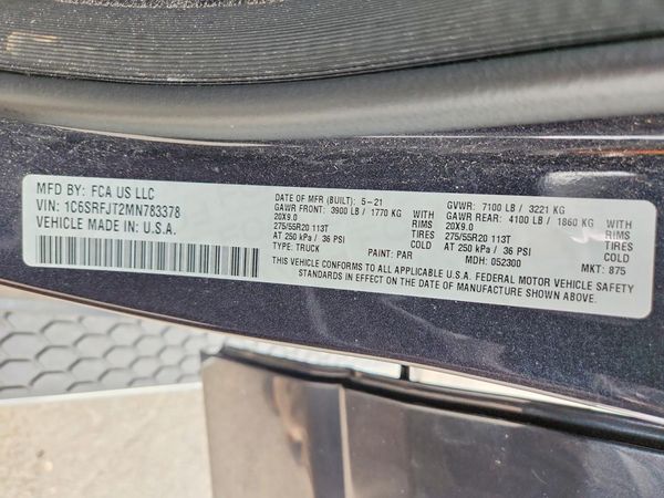 2021 RAM 1500 Laramie