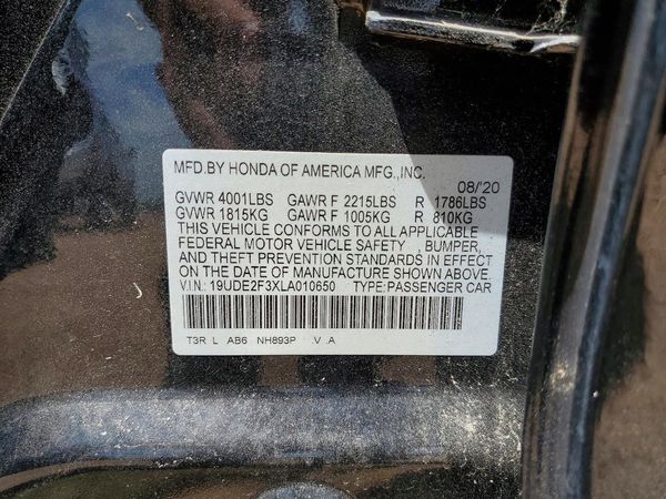 2020 ACURA ILX Base/Acura Watch Plus
