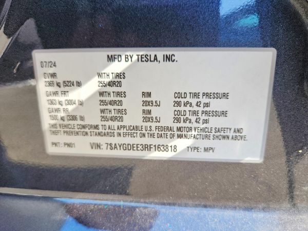 2024 TESLA MODEL Y