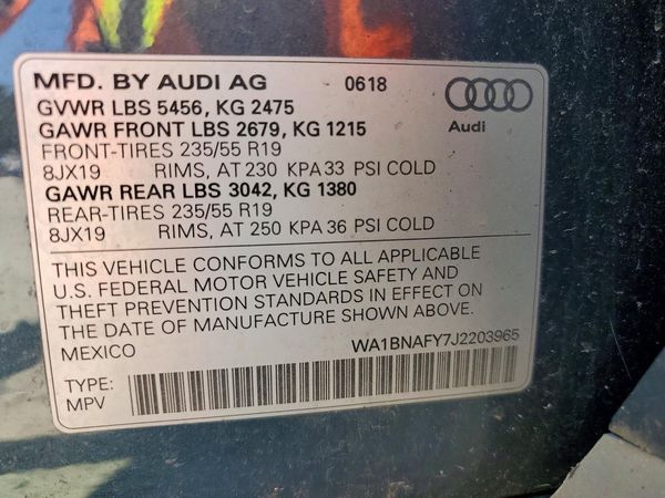 2018 AUDI Q5 quattro Premium Plus