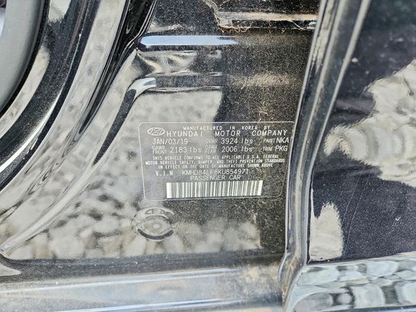 2019 HYUNDAI ELANTRA