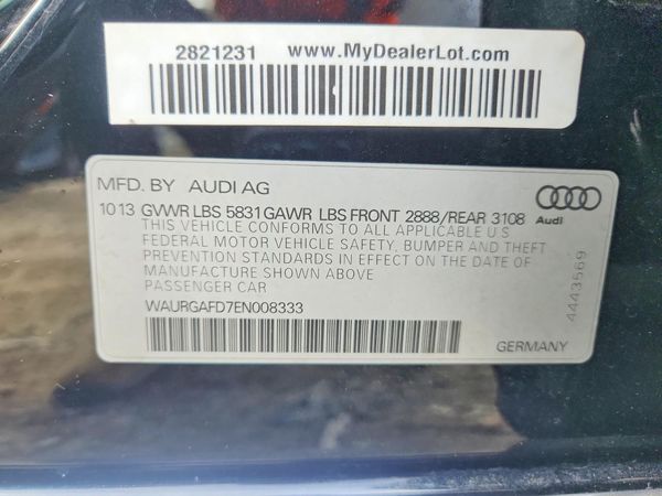 2014 AUDI A8 L