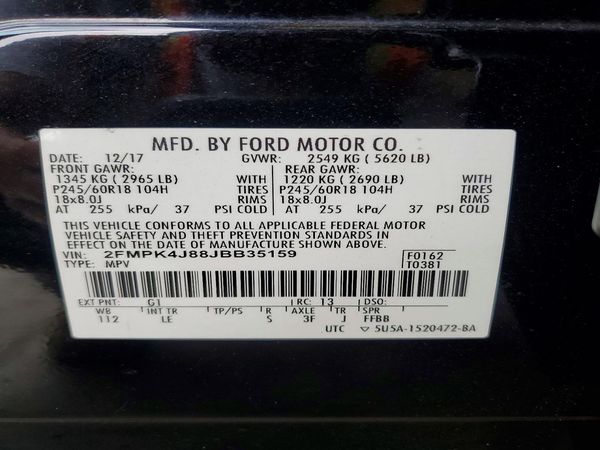 2018 FORD EDGE SEL