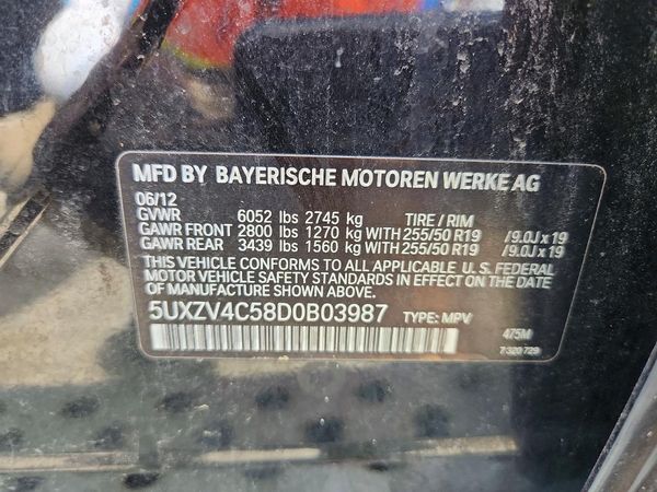 2013 BMW X5 xDrive35i — VINS