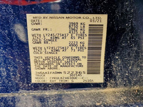 2021 NISSAN TITAN Crew Cab