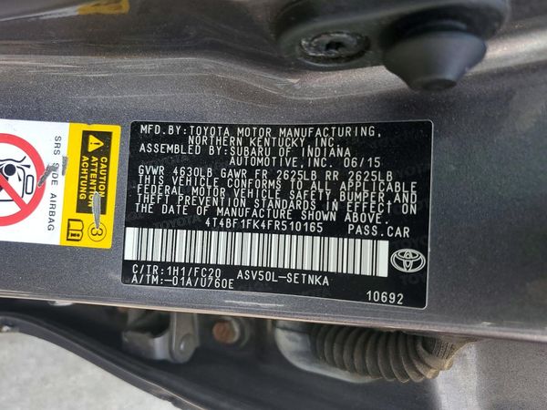 2015 TOYOTA CAMRY