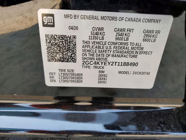 2026 CHEVROLET SILVERADO ZR2