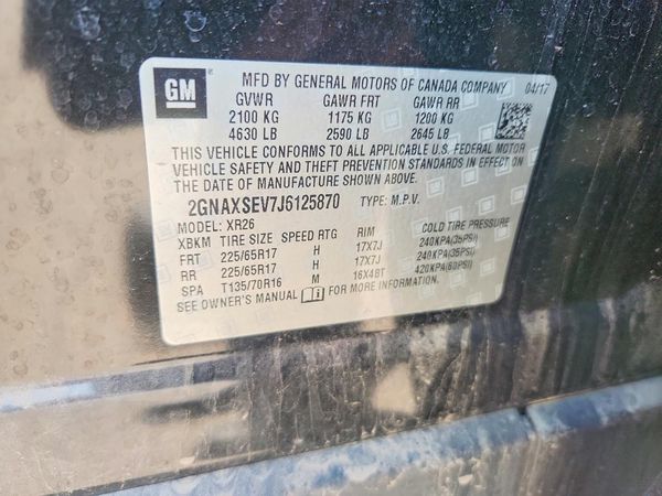 2018 CHEVROLET EQUINOX LT (1LT)