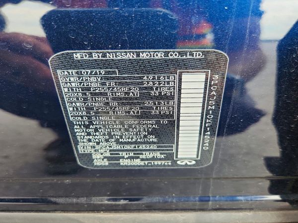 2019 INFINITI QX50
