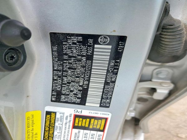 2012 TOYOTA CAMRY