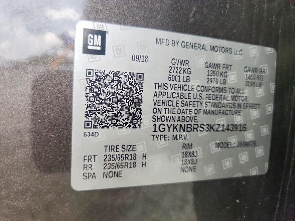 2019 CADILLAC XT5