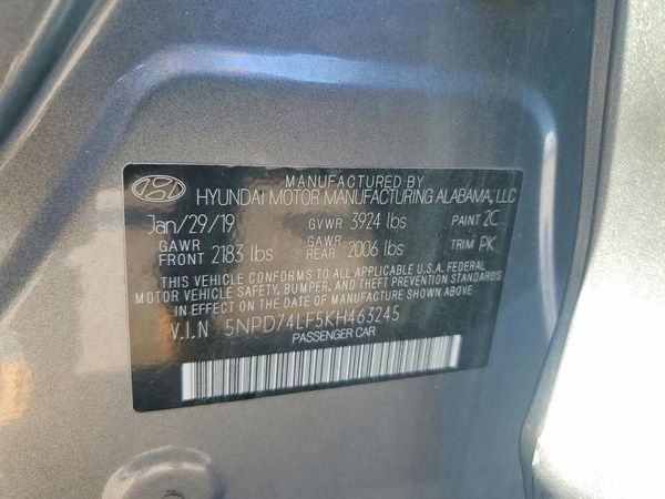 2019 HYUNDAI ELANTRA