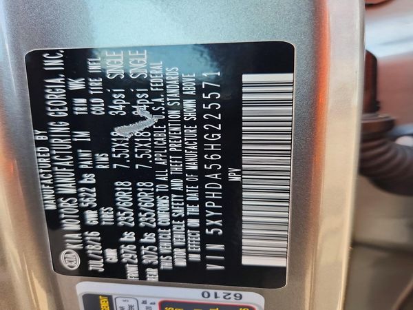 2017 KIA SORENTO EX