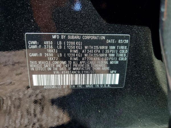 2020 SUBARU OUTBACK Limited+M/R+NAVI(HK)