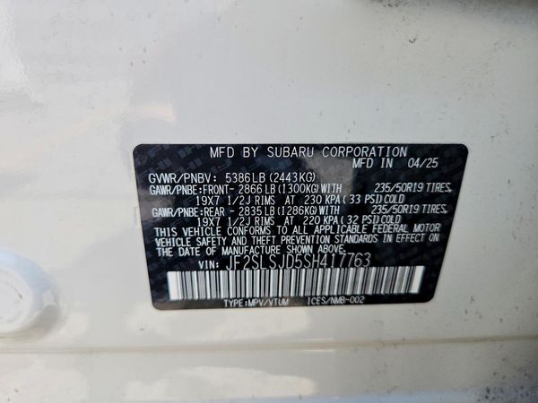 2025 SUBARU FORESTER Sport