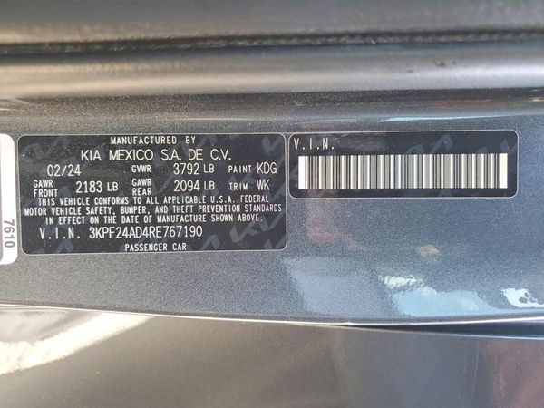2024 KIA FORTE LX, LXS