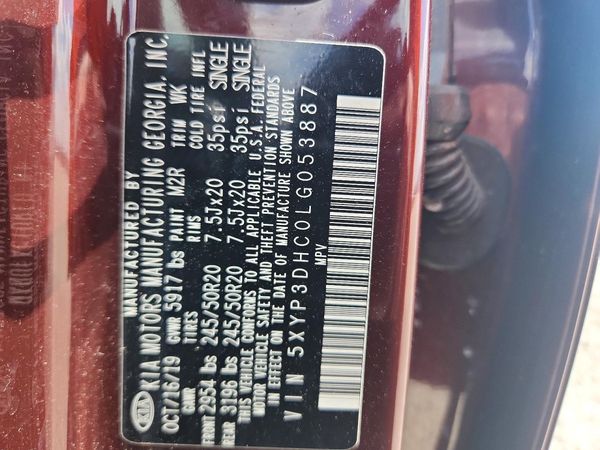 2020 KIA TELLURIDE EX