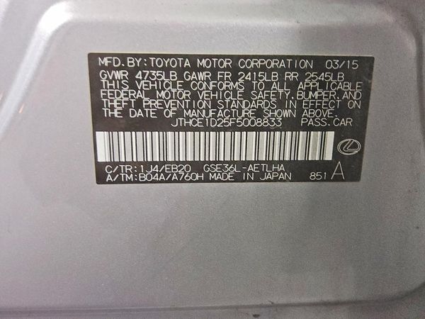 2015 LEXUS IS 350