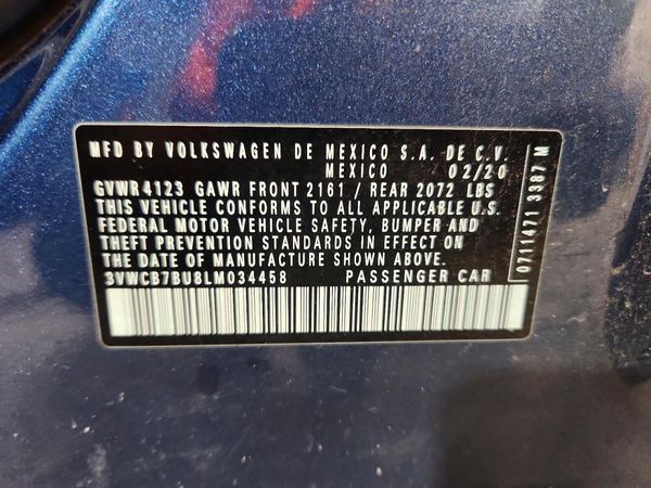 2020 VOLKSWAGEN JETTA S, SE, R-Line