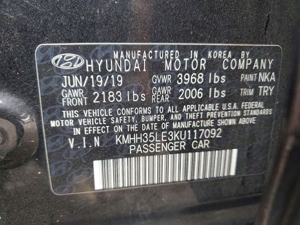 2019 HYUNDAI ELANTRA GT
