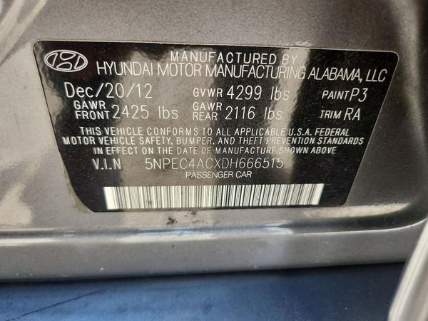 2013 HYUNDAI SONATA