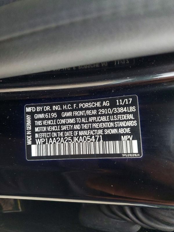 2018 PORSCHE CAYENNE Base / Platinum Edition