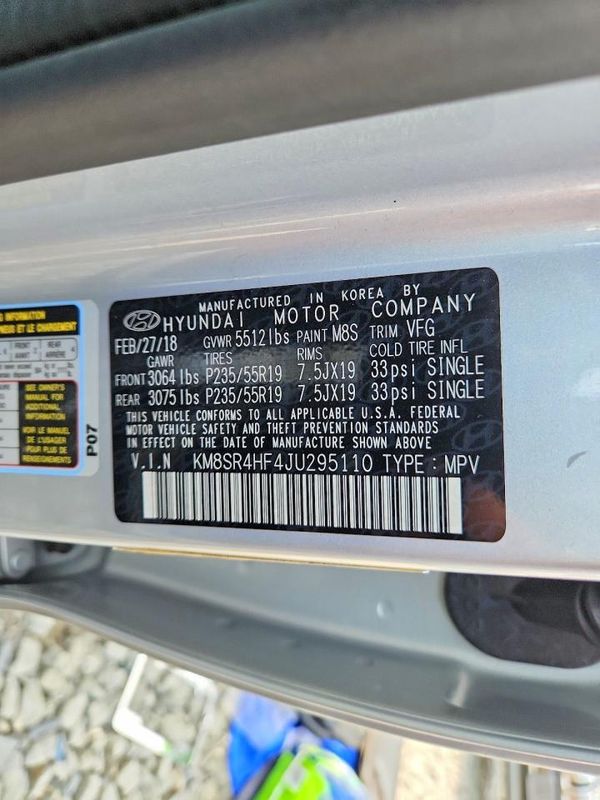2018 HYUNDAI SANTA FE