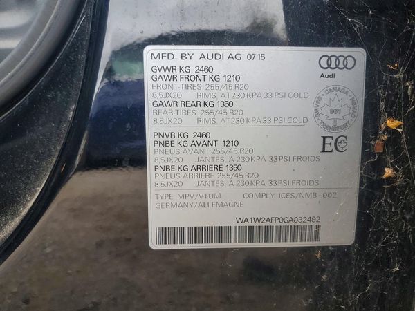 2016 AUDI Q5