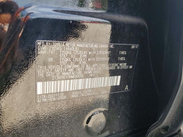 2017 TOYOTA RAV4 XLE