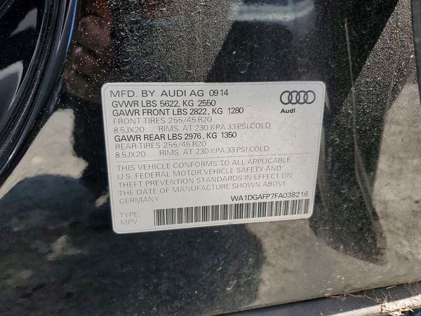 2015 AUDI Q5 S Line Premium Plus