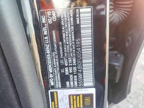2015 MERCEDES-BENZ C