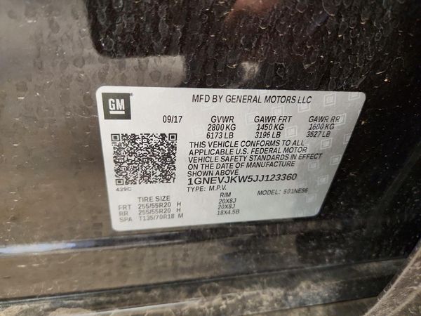 2018 CHEVROLET TRAVERSE Premier