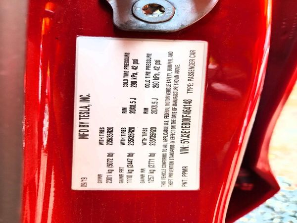 2019 TESLA MODEL 3