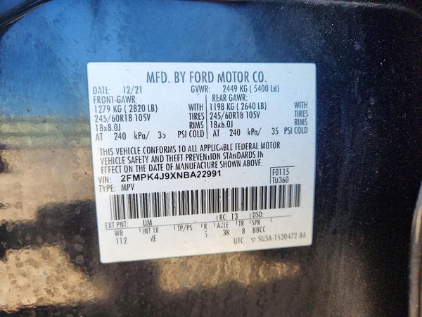 2022 FORD EDGE