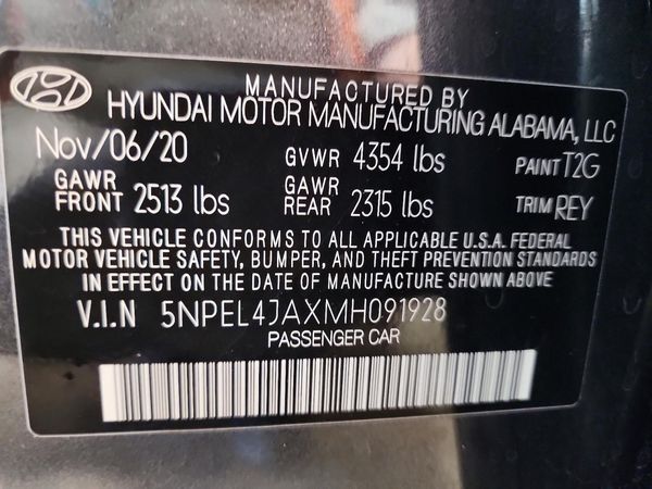 2021 HYUNDAI SONATA