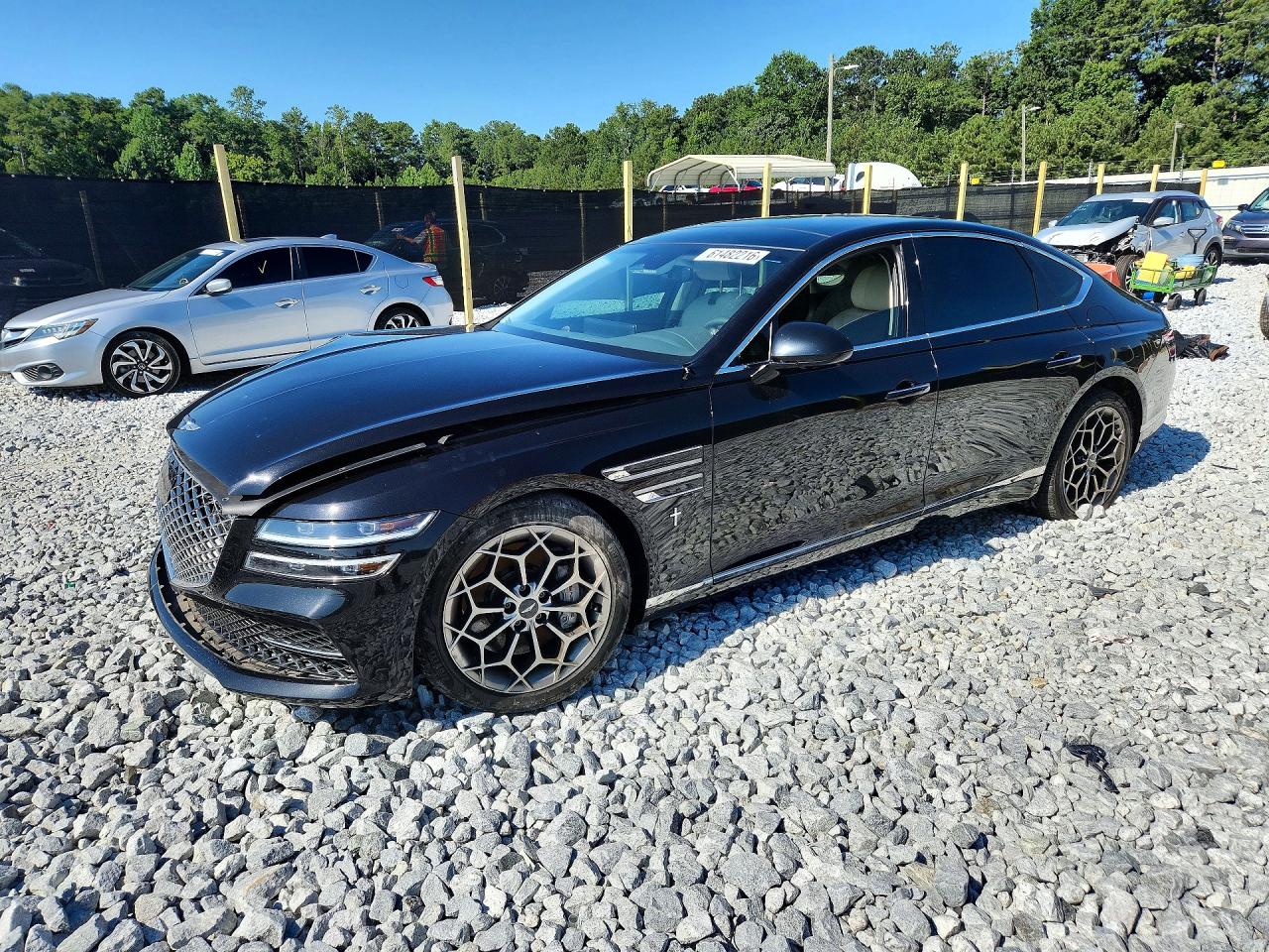 2021 GENESIS G80 3.5T, 3.5T Prestige — Front 3/4