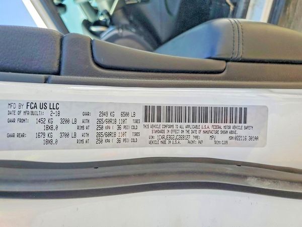 2018 JEEP GRAND CHEROKEE LIMITED 4X2