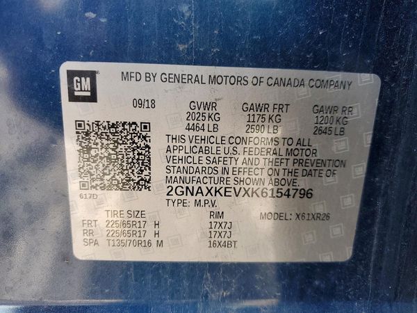 2019 CHEVROLET EQUINOX LT (1LT)