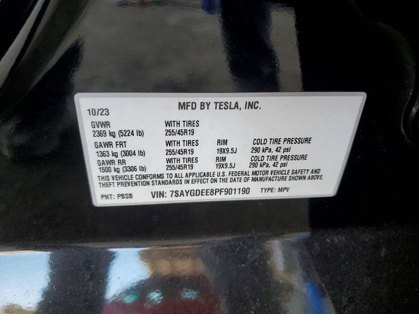 2023 TESLA MODEL Y