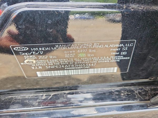 2018 HYUNDAI SONATA