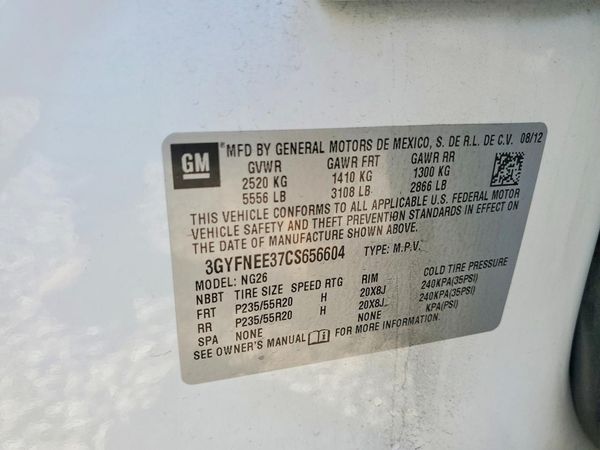 2012 CADILLAC SRX Performance