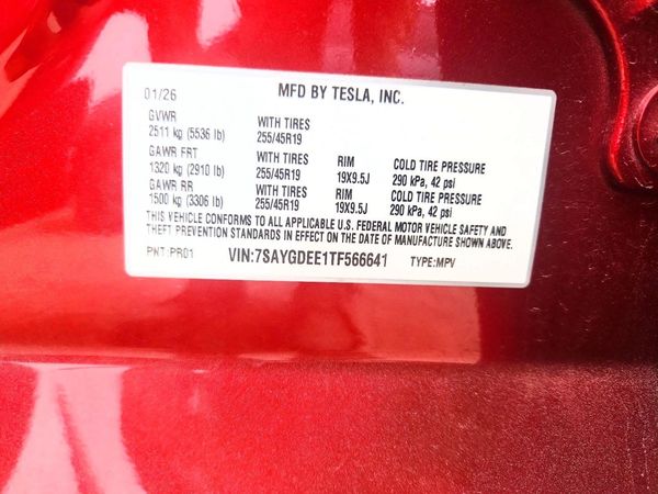 2026 TESLA MODEL Y