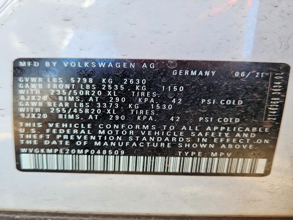 2021 VOLKSWAGEN ID.4 Pro S