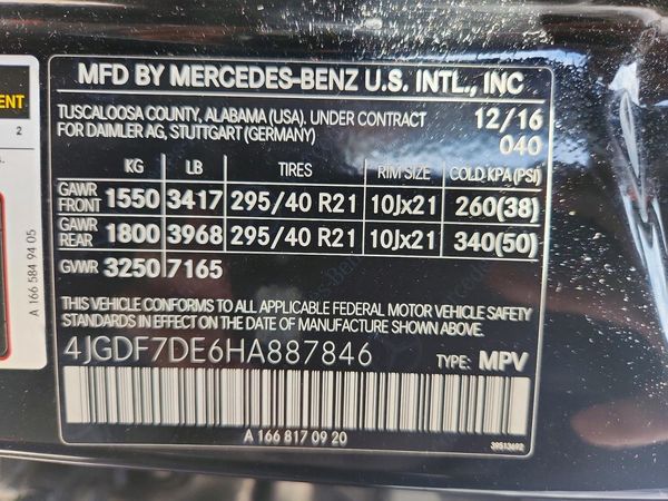 2017 MERCEDES-BENZ GLS GLS550-4M