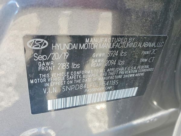 2020 HYUNDAI ELANTRA