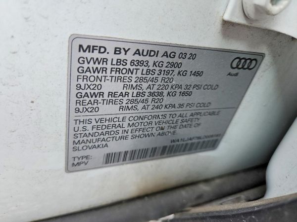 2020 AUDI Q7 quattro Premium Plus