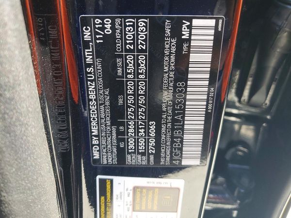2020 MERCEDES-BENZ GLE GLE350