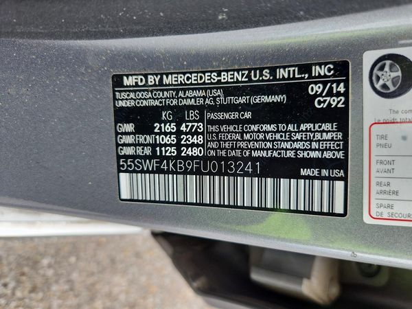 2015 MERCEDES-BENZ C 4-MATIC