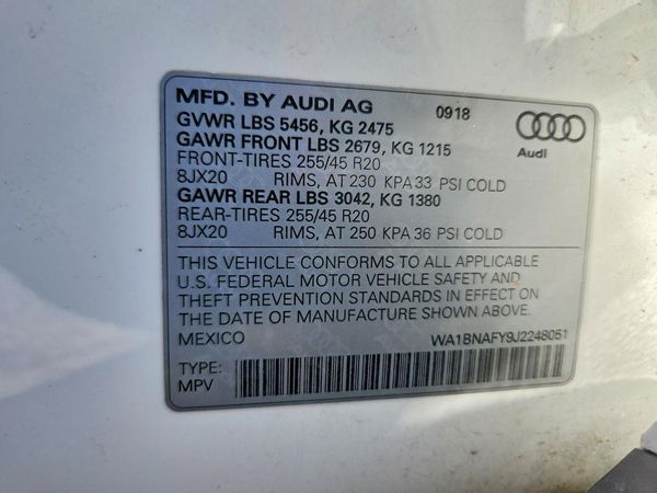 2018 AUDI Q5 quattro Premium Plus